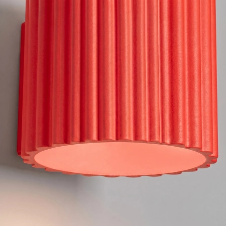 Kinkiet aluminiowy kwadratowy czerwony AURA z serii AURA SL.2420 - Sollux Lighting
