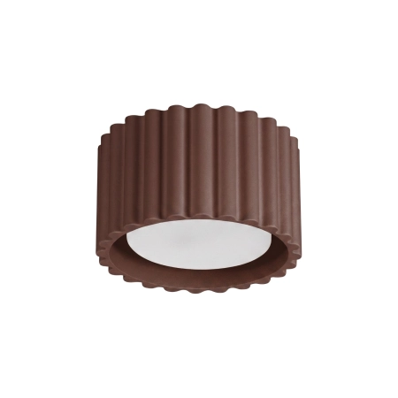 Plafon aluminiowy brązowy kwadratowy 10cm AURA 1 z serii AURA SL.2426 - Sollux Lighting