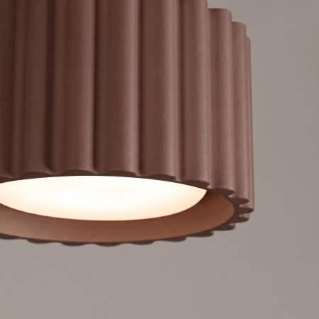 Plafon aluminiowy brązowy kwadratowy 10cm AURA 1 z serii AURA SL.2426 - Sollux Lighting