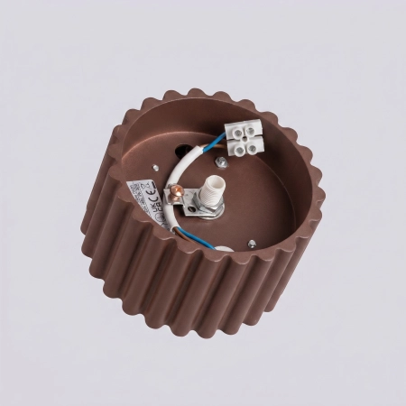 Plafon aluminiowy brązowy kwadratowy 10cm AURA 1 z serii AURA SL.2426 - Sollux Lighting