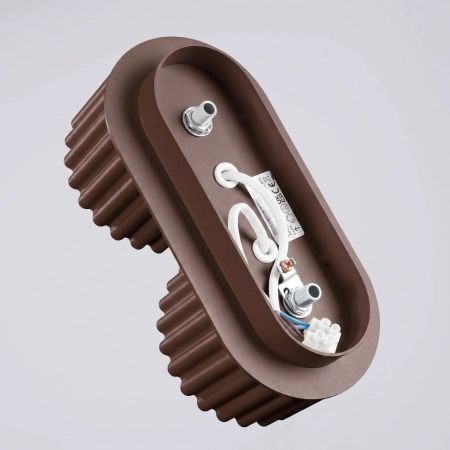 Plafon aluminiowy brązowy 2-punktowy AURA 2 z serii AURA SL.2427 - Sollux Lighting