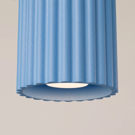 Plafon aluminiowy błękitny kwadratowy 10cm AURA 1 z serii AURA SL.2428 - Sollux Lighting