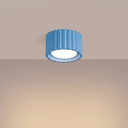Plafon aluminiowy błękitny10cm z serii AURA SL.2431 - Sollux Lighting