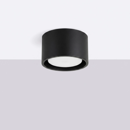 Plafon aluminiowy czarny kwadratowy 10cm MODO 1 z serii MODO SL.2438 - Sollux Lighting