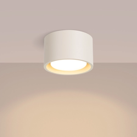 Plafon aluminiowy beżowy kwadratowy 10cm MODO 1 z serii MODO SL.2442 - Sollux Lighting