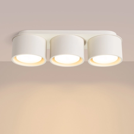 Plafon aluminiowy okrągły beżowy 3-punktowy MODO 3 z serii MODO SL.2444 - Sollux Lighting