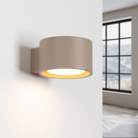 Kinkiet aluminiowy kulisty taupe MODO 1 z serii MODO SL.2445 - Sollux Lighting