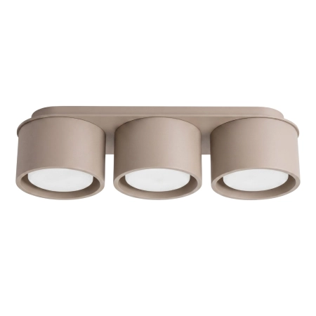 Plafon aluminiowy prostokątny taupe 3-punktowy MODO z serii MODO SL.2448 - Sollux Lighting