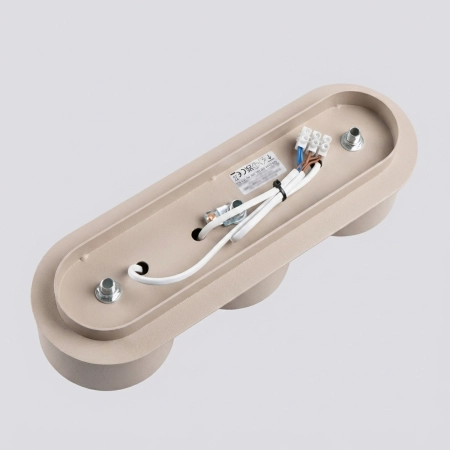 Plafon aluminiowy prostokątny taupe 3-punktowy MODO z serii MODO SL.2448 - Sollux Lighting