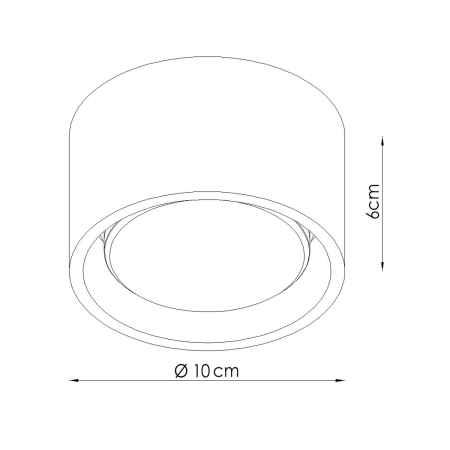 Plafon aluminiowy kulisty ochra czerwona 10cm MODO z serii MODO SL.2450 - Sollux Lighting