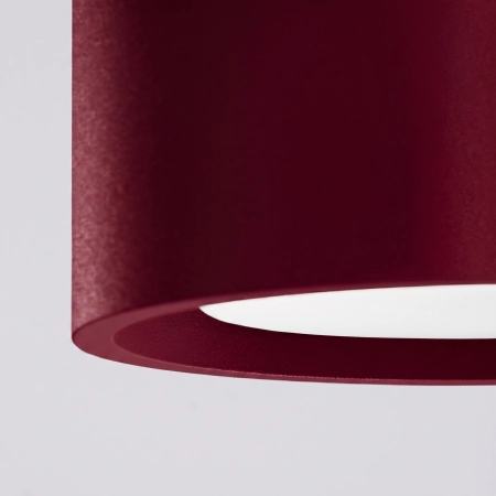 Plafon aluminiowy kwadratowy burgundowy 10cm MODO 1 z serii MODO SL.2454 - Sollux Lighting