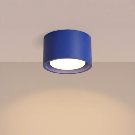 Plafon aluminiowy kwadratowy ultramaryna 10cm MODO 1 z serii MODO SL.2458 - Sollux Lighting