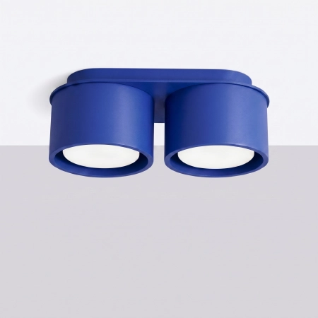 Plafon aluminiowy prostokątny ultramaryna 2-punktowy MODO 2 z serii MODO SL.2459 - Sollux Lighting