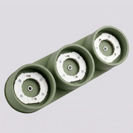Plafon aluminiowy oliwkowy 3-punktowy MODO 3 z serii MODO SL.2464 - Sollux Lighting