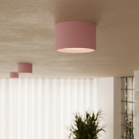 Plafon aluminiowy różowy kwadratowy 10cm MODO z serii MODO SL.2466 - Sollux Lighting
