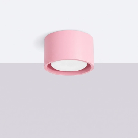 Plafon aluminiowy różowy kwadratowy 10cm MODO z serii MODO SL.2466 - Sollux Lighting