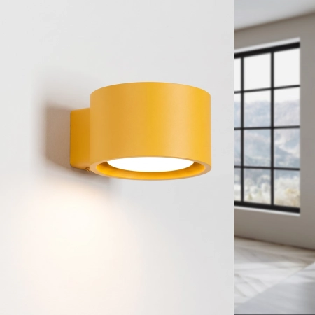 Kinkiet aluminiowy żółty kulisty 10cm MODO z serii MODO SL.2473 - Sollux Lighting