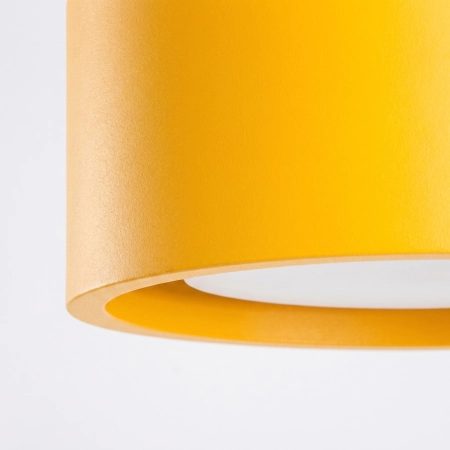 Plafon aluminiowy kwadratowy żółty 10cm MODO 1 z serii MODO SL.2474 - Sollux Lighting