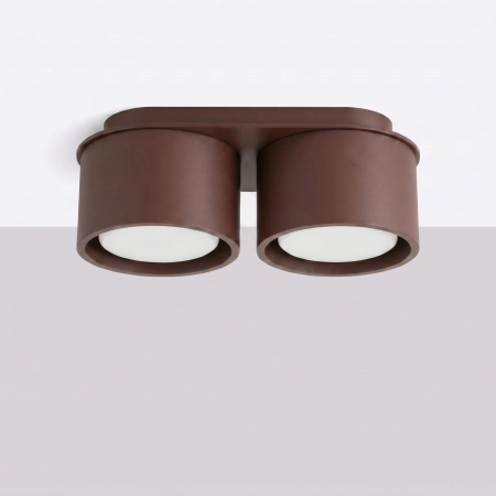 Plafon aluminiowy brązowy 2-punktowy MODO 2 z serii MODO SL.2483 - Sollux Lighting