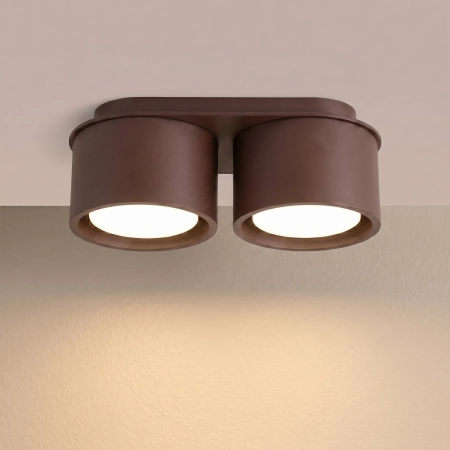 Plafon aluminiowy brązowy 2-punktowy MODO 2 z serii MODO SL.2483 - Sollux Lighting