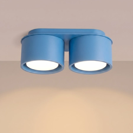 Plafon aluminiowy błękitny 2-punktowy MODO 2 z serii MODO SL.2487 - Sollux Lighting