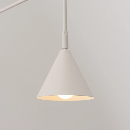 Kinkiet stalowy beżowy z włącznikiem NOX 1 SL.2494 - Sollux Lighting