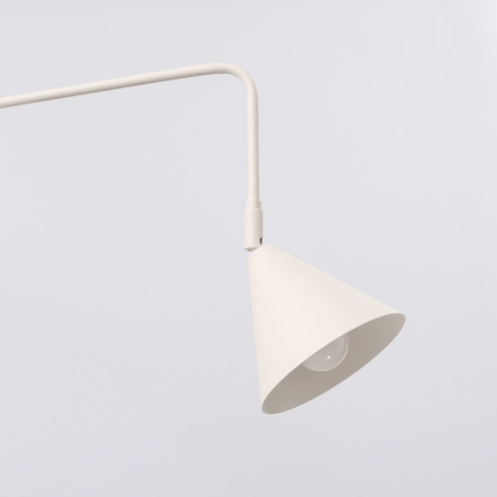 Kinkiet stalowy beżowy z włącznikiem NOX 1 SL.2494 - Sollux Lighting