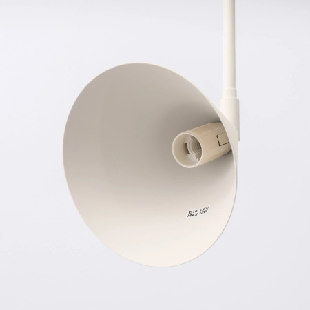 Kinkiet stalowy beżowy z włącznikiem NOX 1 SL.2494 - Sollux Lighting