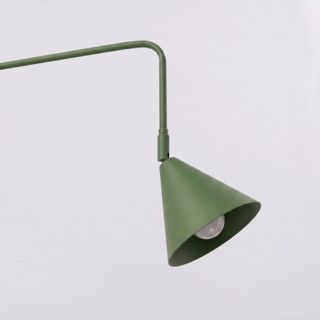 Kinkiet stalowy zielony oliwkowy 61cm z włącznikiem NOX 1 SL.2495 - Sollux Lighting