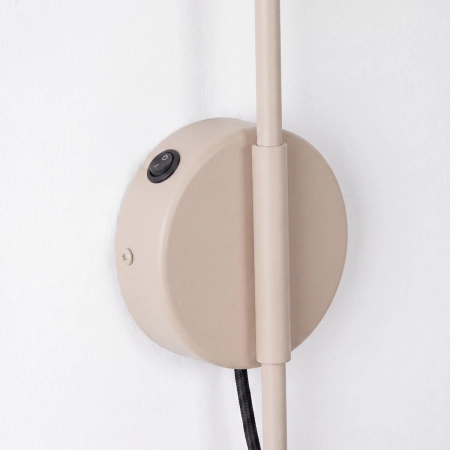 Kinkiet NOX 1 taupe z włącznikiem SL.2497 - Sollux