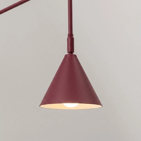 Kinkiet NOX 1 burgund z włącznikiem SL.2498 - Sollux