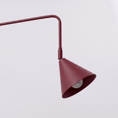 Kinkiet NOX 1 burgund z włącznikiem SL.2498 - Sollux
