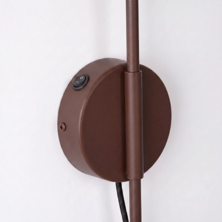 Kinkiet NOX 1 brązowy z włącznikiem SL.2504 - Sollux