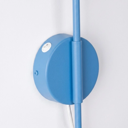 Kinkiet NOX 1 błękitny z włącznikiem SL.2505 - Sollux