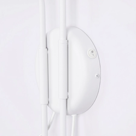 Kinkiet stalowy biały z włącznikiem NOX 2 SL.2506 - Sollux Lighting