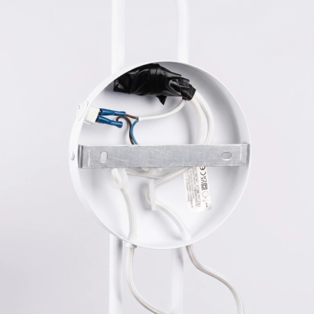 Kinkiet stalowy biały z włącznikiem NOX 2 SL.2506 - Sollux Lighting