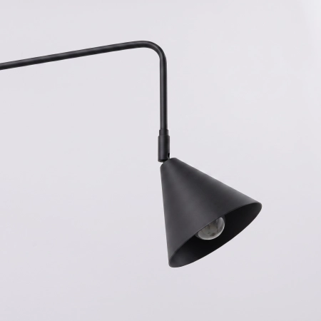 Kinkiet stalowy czarny z włącznikiem NOX 2 z serii NOX SL.2507 - Sollux Lighting