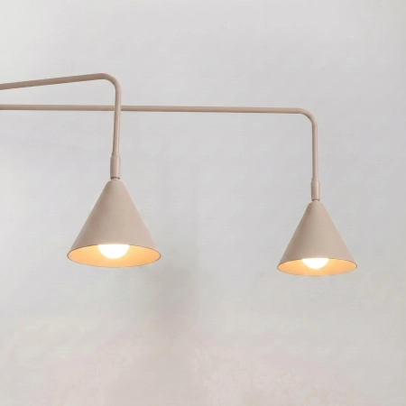 Kinkiet NOX 2 taupe z włącznikiem SL.2512 - Sollux
