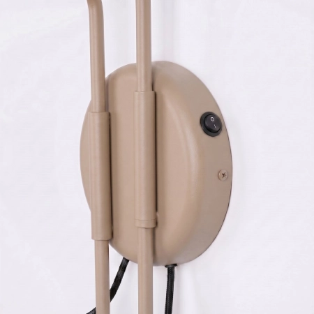 Kinkiet NOX 2 taupe z włącznikiem SL.2512 - Sollux