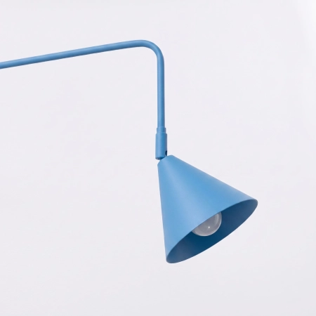 Kinkiet NOX 2 błękitny z włącznikiem SL.2520 - Sollux