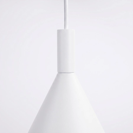 Lampa wisząca stalowa biała 25cm NOX 25 SL.2521 - Sollux Lighting