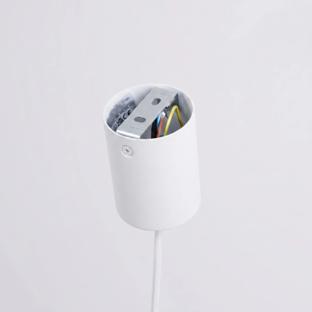 Lampa wisząca stalowa biała 25cm NOX 25 SL.2521 - Sollux Lighting