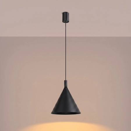 Lampa wisząca stalowa czarna 25cm NOX 25 z serii NOX SL.2522 - Sollux Lighting