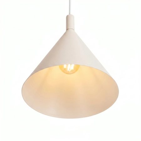Lampa wisząca stalowa beżowa okrągła NOX 25 SL.2524 - Sollux Lighting