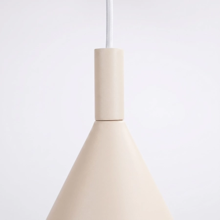Lampa wisząca stalowa beżowa okrągła NOX 25 SL.2524 - Sollux Lighting