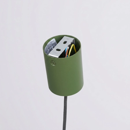 Lampa wisząca stalowa kulista zielona oliwka NOX 25 SL.2525 - Sollux Lighting