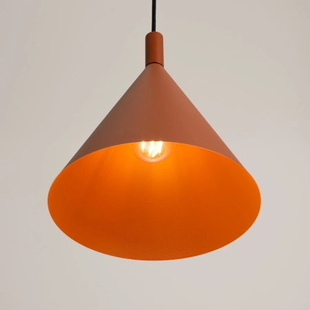 Lampa wisząca stalowa ochra czerwona 25cm NOX 25 z serii NOX SL.2526 - Sollux Lighting