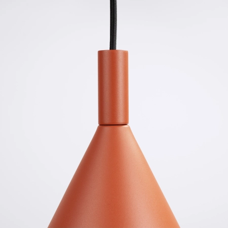 Lampa wisząca stalowa ochra czerwona 25cm NOX 25 z serii NOX SL.2526 - Sollux Lighting