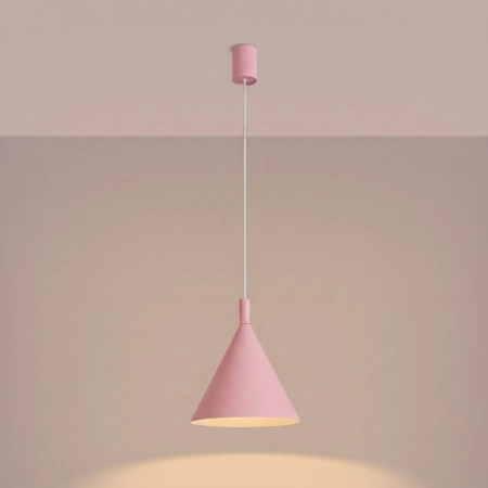 Lampa wisząca NOX 25 różowa SL.2530 - Sollux
