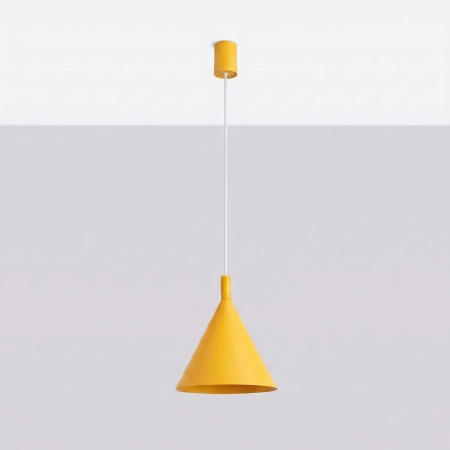 Lampa wisząca NOX 25 żółta SL.2532 - Sollux